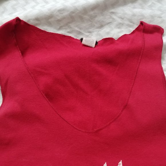 Vintage Womens 100%Cotton Fun Tank by Airport - Picture 5 of 8